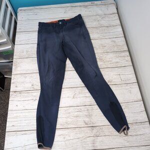 Hermes Sellier Blue Faded Damaged Equestrian Riding Pants Size
